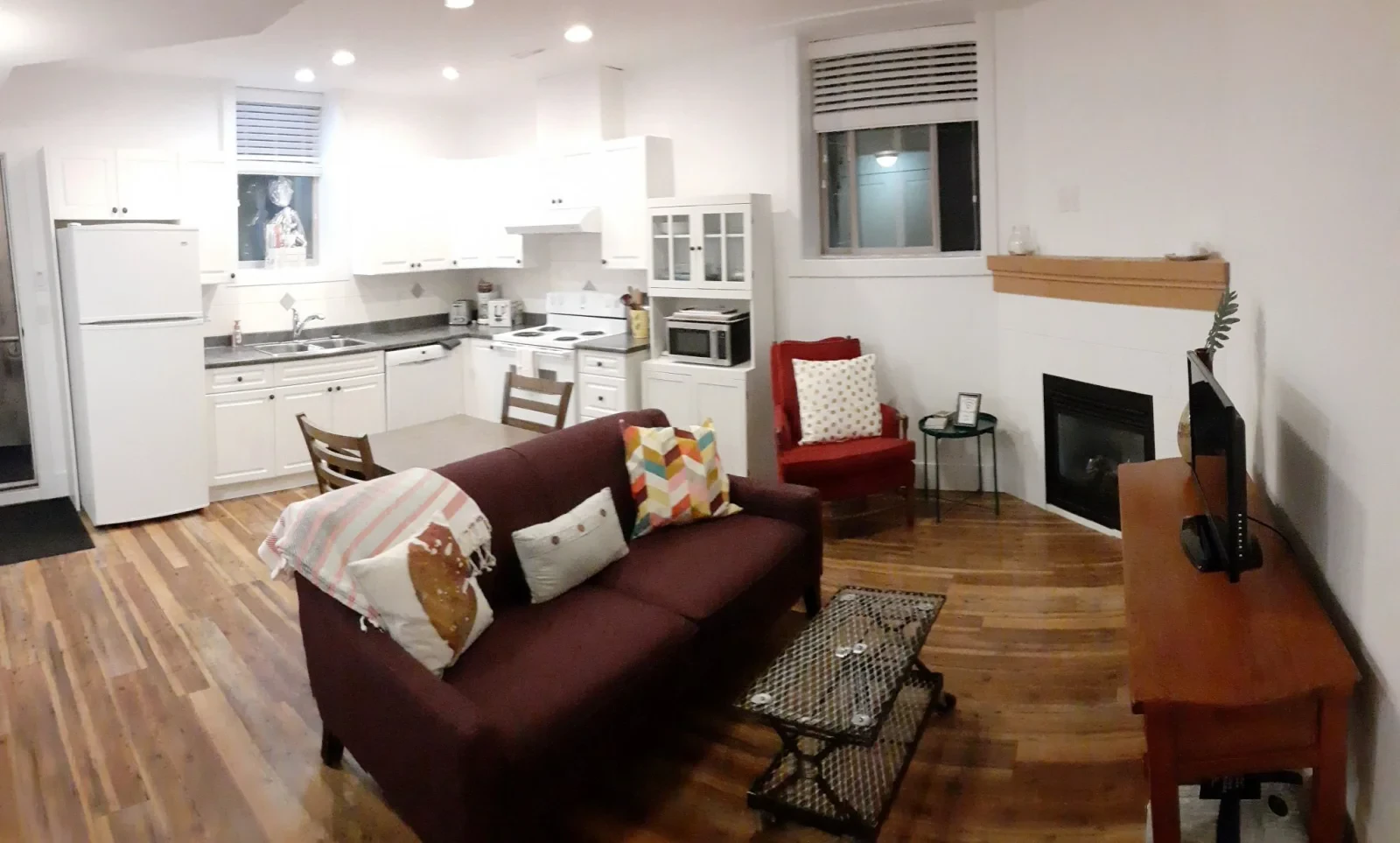 living room kitchen
