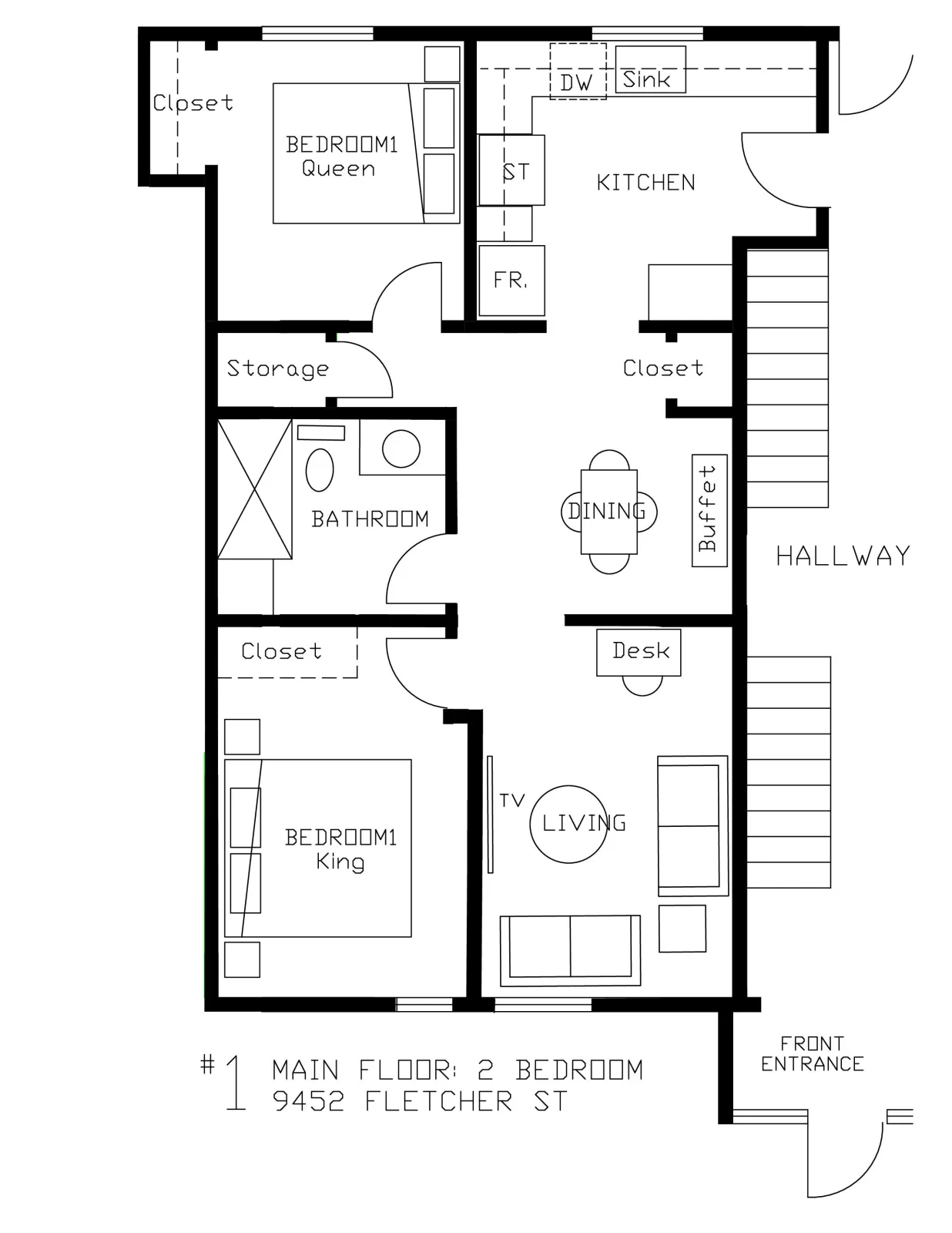 Unit 1 Main FLR_2 Bed