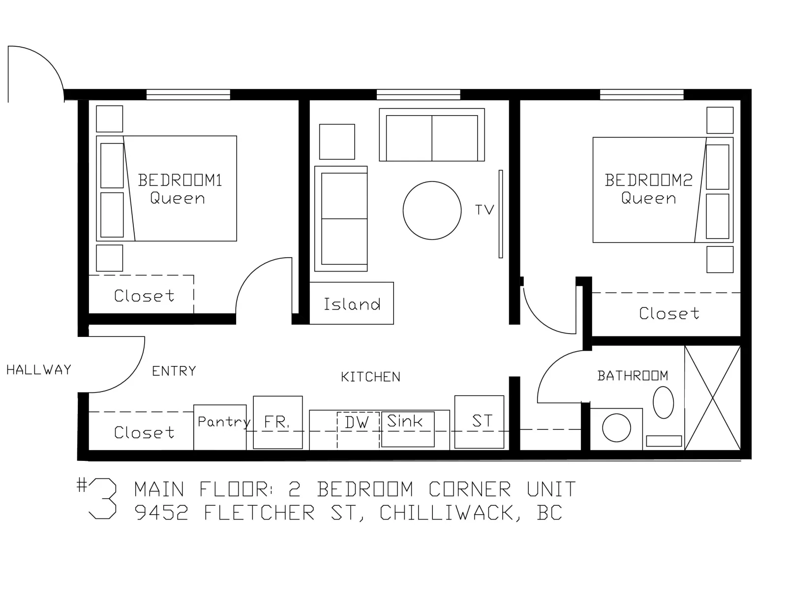 Unit 3 Main FLR_2 Bed Corner